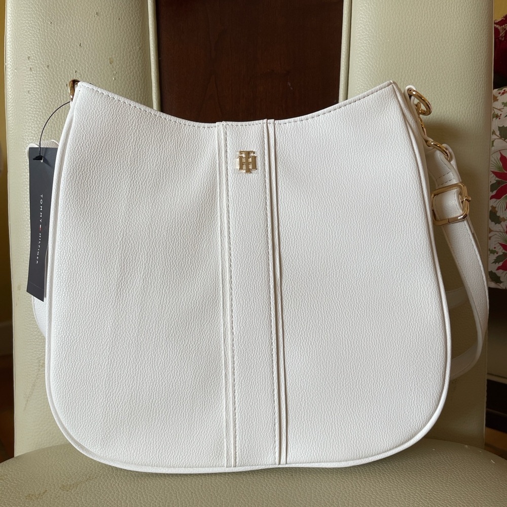 Tommy Hilfiger White Shoulder Bag